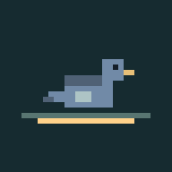 Pigeon Pals app icon: a pixel-art pigeon on a perch
